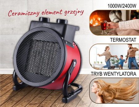 NAGRZEWNICA CERAMICZNA 2400W CAMRY | CR7743