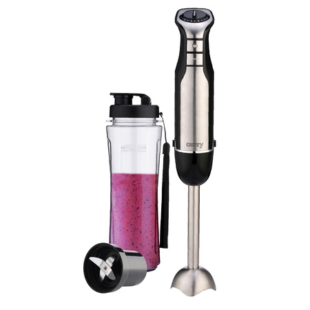 BLENDER RĘCZNY SMOOTHIE PERSONALNY TURBO BIDON 500ml 700W CAMRY CR4615