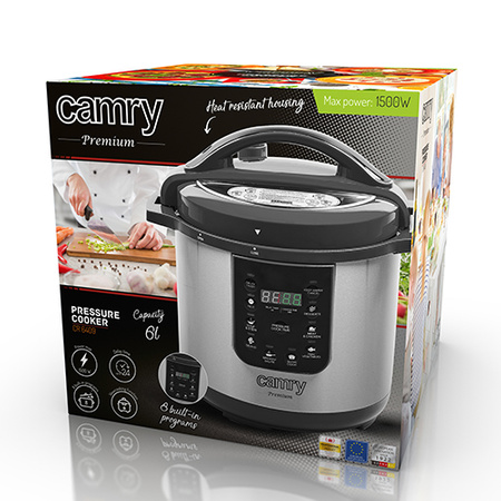 SZYBKOWAR ELEKTRYCZNY MULTICOOKER 6L 8w1 1500W CAMRY | CR6409