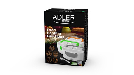 LUNCHBOX POJEMNIK ŚNIADANIÓWKA PODGRZEWANY 1100ml ADLER GREEN AD 4474