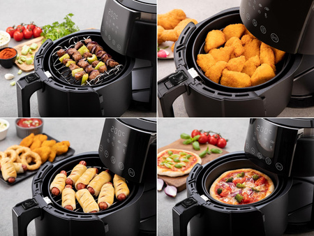 FRYTOWNICA BEZTŁUSZCZOWA DELIMANO AIR FRYER DELUXE NOIR