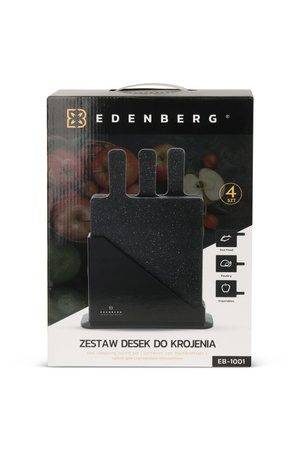 ZESTAW DESKA DO KROJENIA 3szt STOJAK 4PCS EDENBERG EB-1001/EB-11981