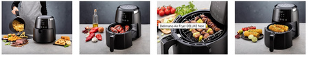 FRYTOWNICA BEZTŁUSZCZOWA DELIMANO AIR FRYER DELUXE NOIR