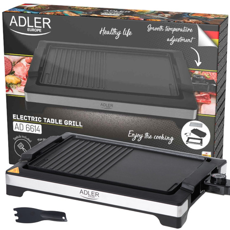 GRILL ELEKTRYCZNY STOŁOWY 3000W ADLER | AD6614