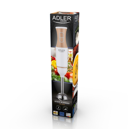 BLENDER RĘCZNY 500W STALOWE OSTRZA 2 PRĘDKOŚCI | ADLER AD4616