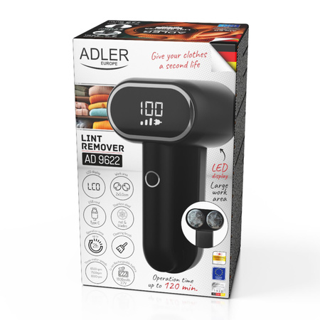 GOLARKA DO UBRAŃ ADLER | BLACK | AD9622b