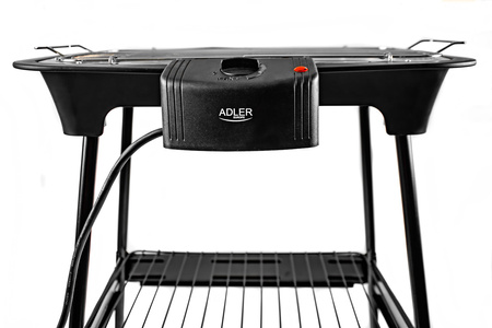 GRILL OGRODOWY  ELEKTRYCZNY 2w1 STOJĄCY 2400W 37x21cm ADLER | AD6602 adler-europe