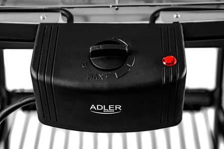 GRILL OGRODOWY  ELEKTRYCZNY 2w1 STOJĄCY 2400W 37x21cm ADLER | AD6602 adler-europe