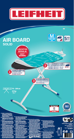 DESKA DO PRASOWANIA LEIFHEIT AIRBOARD PREMIUM M 120x38cm SOLID 72563