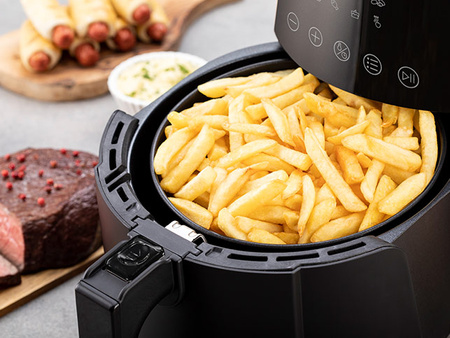 FRYTOWNICA BEZTŁUSZCZOWA DELIMANO AIR FRYER DELUXE NOIR