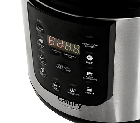 SZYBKOWAR ELEKTRYCZNY MULTICOOKER 6L 8w1 1500W CAMRY | CR6409