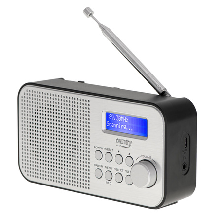 RADIOBUDZIK CYFROWE ALARM FM / DAB / DAB+ USB CAMRY CR1179