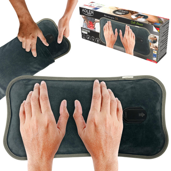 TERMOFOR ELEKTRYCZNY DUŻY OGRZEWACZ PODUSZKA ROZGRZEWAJĄCA MIĘKKI POLAR POKROWIEC ADLER | AD7439